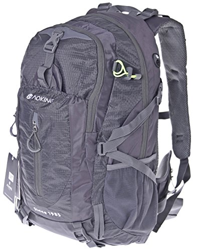 Preisvergleich Produktbild Multifunktionsrucksack, Trekking Rucksack, Schulrucksack, Sporttasche, Freizeitrucksack, City Rucksack (Schwarz)
