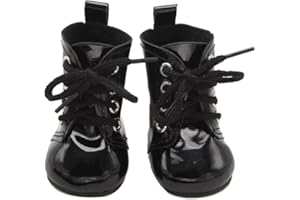 COXZD Aeromdale Doll Shoes for 18 Inch American Girl Dolls Dress Up - Lace-up Ankle Boots Costume Accessories Dolls Decorations - E