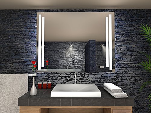 Havre Badspiegel mit LED Beleuchtung - B: 100 cm x H: 90 cm