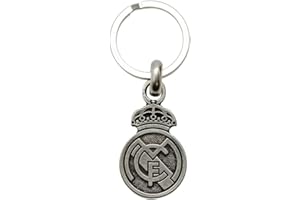 ms móvil shop Real Madrid Llavero Plateado Pequeño Escudo Clásico Relieve Producto Oficial