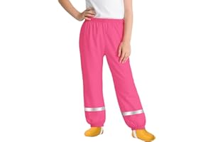 FILOWA Dziecięce spodnie błotne, bez podszewki, lekkie spodnie przeciwdeszczowe, dla dziewcząt i chłopców, wodoodporne spodnie z odblaskowymi paskami, oddychające spodnie do noszenia na zewnątrz