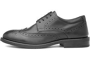 Hush Puppies Charlotte Womens Black Leather Brogue