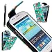 Produktbild SAMSUNG GALAXY S3 S III MINI I8190 PU LEATHER MAGNETIC FLIP CASE SKIN COVER POUCH + GUARD +STYLUS (MULTI BIRDS OWLS FLIP)