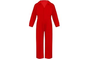 Jugaoge Unisex Kinder Arbeitsoverall Mädchen Jungen Arbeitskleidung Baumwolle Overall Arbeitsanzug Schutzanzug Coverall Halloween Outfits