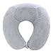 Produktbild Lounayy Kissen Schaumkissen U Form Nackenkissen Kopfstütze Basic Mode Bürokissen Zuhause Dekoration Kissenbezug Leichtes Reisekissen (Color : Grau, Size : One Size)