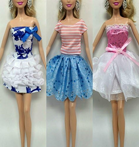 Fashion Dolls Skirt Dress / Dresses Clothes For Barbie Doll (3 pcs)