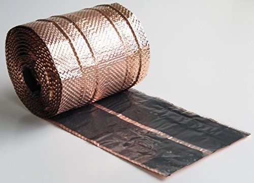 1PLUS Dach-Kupferband IMPACT, Dachschutz mit 4 Längssicken , 5 m Rolle