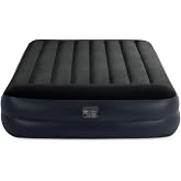 Intex 64124ND - Şişme Yatak Dura-Beam Yastıklı Dinlenme Y&uuml;ksek Otomatik Şişirme, 152x203x42 cm