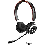 Jabra Evolve 65 SE Cuffie Wireless Stereo - Bluetooth, microfono con cancellazione del rumore - Batteria a lunga durata - Cer