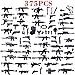 Produktbild Seciie 375 Stücke Mini Waffen Zubehör für Militärische SWAT Team Polizei Soldaten Minifiguren DIY Militär Bausteine Spielzeug Kompatibel mit Lego
