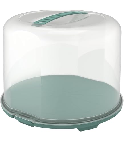 Rotho Vulcano Grande Imbuto, Plastica (PP) senza BPA, Trasparente/Verde, 13.5 x 13.5 x 15.5 cm