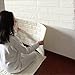 Produktbild Transer® DIY PE Schaum 3D Wallpaper Wandaufkleber, Lebensechten Weißen Geprägten Ziegelstein, Weichen Anti-Kollision Kind, Rauschunterdrückung Moderne Wand Kunst Dekoration, 60 x 30 x 0,8 cm