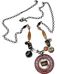 Dyrberg Kern - Collar de piedras preciosas para mujer con cristales Swarovski, 55 cm, longitud ajustable