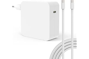 HAFIUEGE 100W Chargeur Mac Book Pro USB C 96W Compatible avec Le MacBook Pro/Air 13'' 14'' 15'' 16 (2018~2022) Lenovo ThinkPad,HP,ASUS,Samsung,Huawei Matebook,Xiaomi,Acer,Google,Chromebook,Ordinateur Portable