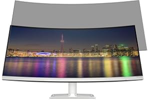 Vaxson Privacy Screen Protector, compatible with HP 34f Curved Display 34" Display Monitor, Anti Spy Film Guard [ Not Tempered Glass ] Privacy Filter