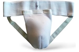 mmasport Suspensoir pour homme en coton avec coque amovible pour une protection des organes génitaux. Certifié CE