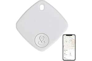 ZECAMIN Key Finder Tag, Bluetooth Key Tracker Trabaja con Apple Find My, Air Tag Smart Luggage Tracker para maleta, bolso,mochila,billetera, batería reemplazable Ubicación Etiquetas Item Finder Tracker Device
