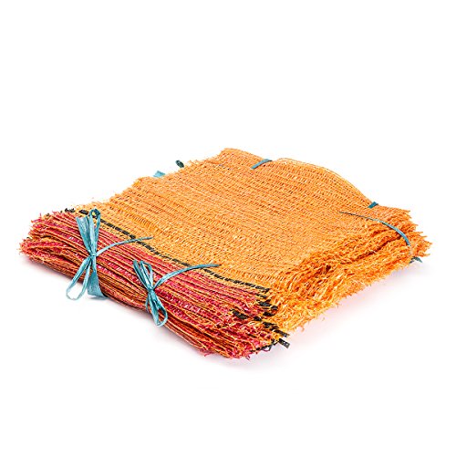100 Stück Raschelsäcke 41cm x 63cm Kartoffelsack Gemüsesack Zwiebelsack Sack - 2