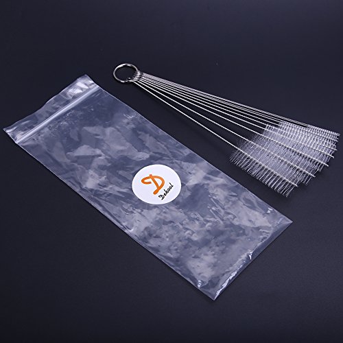 Dekool Flasche Reinigungsbürsten Milchschlauchbürste Nylon Schlauchbürste Rohrbürsten set für Teekanne Düse, Espresso Machines, Water Pumps, Trinken Strohhalme, Gläser, Tastaturen, Schmuck Reinigung und More（10 Stück） - 7