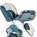 Infantastic Baby Feeding Highchair Height Adjustable Children's Dining High Chair Nursery Furniture (Lons Blue)