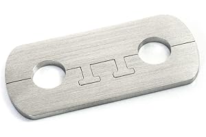 DUB SPENCER EXKLUSIVE EDELSTAHL Heizkörper Rosette "Maik" - Rohrabstand 50 mm - Doppelrosette für HEIZUNG Ø 15, 18, 20 mm (20 mm Rohrdurchmesser)