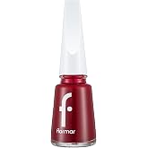 Flormar Klasik Parlak Bitişli Y&uuml;ksek Pigmentli Oje - Nail Enamel -406 Dark Red New- 8682536036009