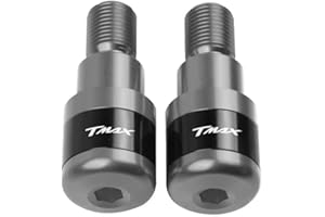 ZHUOWU 2pcs 7/8" 22mm Motocicleta Extremos del Manillar Mangos de Barra de Agarre Tapas para T-MAX 530 tmax530 2012-2019, T-MAX 500 tmax500 2008-2011, T-MAX 530 DX SX 2017-2019 Gris
