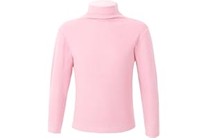 Mufeng Top Interior Térmica para Niños y Niñas Ropa Interior de Camiseta con Manga Larga Cuello Simulado de Color Puro a la Moda