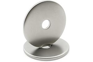 Rondelles métal INOX : M6 x 40 mm - ép. 1,5mm | Rondelle plate M6x40 mm | Acier inoxydable A2 (V2A / AISI 304) | Pour Vis, Écrous, Boulons : LOT DE 5 Pcs - ProRaje