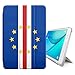 Produktbild STPlus Kapverden Cabo Verde Flagge Smartcover Schutzhülle Schutz Hülle Case mit Standfunktion / Sleep / Wake up für Samsung Galaxy Tab A - 10.1" (2016) (T580 Series, T585 Series)