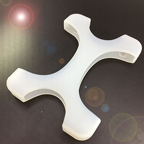 GLOTRENDS X-Form Stoßfest Festplatte HDD Silikon Case Cover Schutzfolie für Seagate Backup Plus Externe Festplatte, Toshiba Canvio Basics, Canvio Slim II Tragbare 6,3 cm externen Festplatte (Weiß) - 5