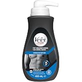 Veet Men Hassas Ciltler İ&ccedil;in T&uuml;y D&ouml;k&uuml;c&uuml; Krem, G&ouml;ğ&uuml;s Sırt Bacak Ve Koltuk Altı,%88 Doğal İ&ccedil;erik Ve Ginseng &Ouml;zl&uuml;, 400 ML