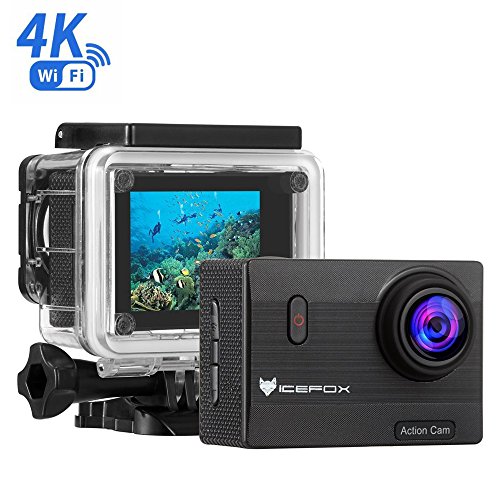 Action Cam 4k, icefox Wasserdicht bis 30 Meter Unterwasserkamera, WIFI Fernbedienung Kamera mit Sony-Objektiv, Loop-Aufnahme, 1080p Full HD, 170° Weitwinkel, HDMI Mikro-USB-TV-Ausgang, RSC Anti-Shake Action Cam 4k, icefox Wasserdicht bis 30 Meter Unterwasserkamera, WIFI Fernbedienung Kamera mit Sony-Objektiv, Loop-Aufnahme, 1080p Full HD, 170° Weitwinkel, HDMI Mikro-USB-TV-Ausgang, RSC Anti-Shake Bilder