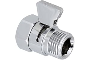 SUMNACON IGNPION G1/2" Full Brass Shower Head Flow Control and Shut OFF Valve for Shower Head, Hand Shower, or Bidet Sprayer etc