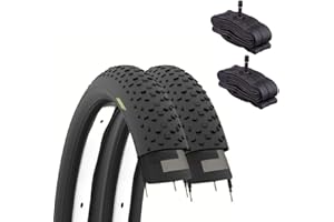 ECOVELO Ecovelò 26 x 4.0 (100-559) + cámaras con V.a Fat Neumáticos De Bicicleta MTB 2 Cubiertas de 26 x 4,0 X Bike, Adultos Unisex, Negro, 26