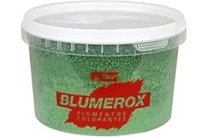 BLUMEROX Rayt 1184-81 Polvere Cemento Bianco o Grigio, Calce e Gesso. Altissimo Potere colorante. Pigmenti di Prima qualità. Colore Verde 06, 750gr