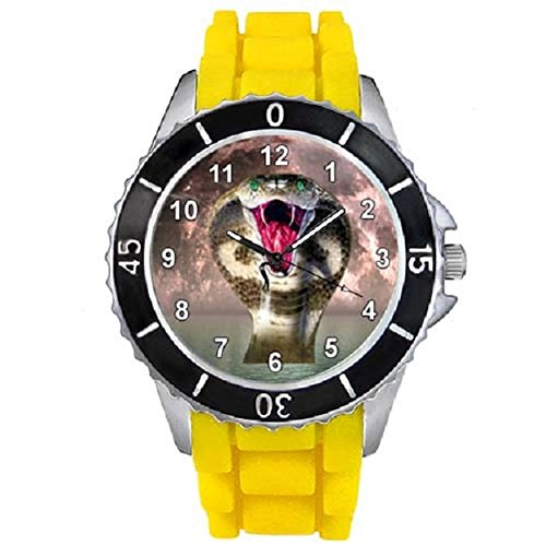 Cobra Motiv Uhr Unisex mit Silikonband Cobra Motiv Uhr Unisex mit Silikonband