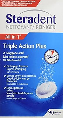 Steradent Triple Action Plus 90 Comprimés