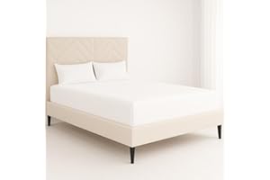 ChComfort Deep King Size Fitted Sheet with 2 Matching Pillowcases - White Microfiber, All-Around Elastic 40cm depth, Wrinkle-Free, Fade Resistant - Suitable for All! (White, King)