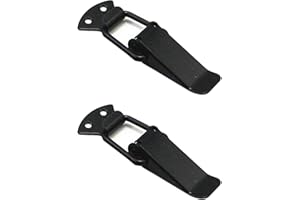 AOKTORKIT 2PCS Iron Tension Clasp, 129mm Spring Loaded Toggle Latch for Box Drawer Cabinet