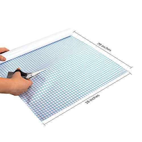 efluky Pizarra blanca adhesiva  45 x 200 cm  para hogar y oficina  Blanca 