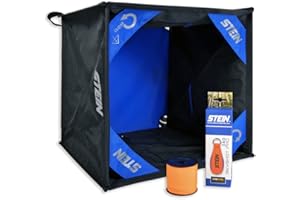 Stein Kit profesional de línea de lanzamiento con cubo plegable, línea de lanzamiento de 2 mm (naranja) y peso de lanzamiento de 340 g