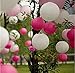 Produktbild SwirlColor 10 PCS von 8 Zoll Weiß und Rosa Dekorative Papierlaternen für Hochzeits-Abschlussball-Geburtstag