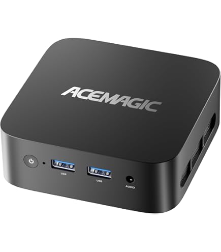 ACEMAGIC Vista Mini V1 ミニPC ブラック(黒) ACEMAGIC Vista Mini V1 ミニPC超簡単レビュー。2025年の注目