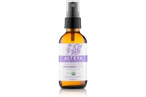 ALTEYA ORGANICS Alteya Organic Lavender Water Spray 60ml Glass - 100% Pure Lavender Hydrolat - USDA Certified Organic - Face Toner, Revitilizing Body, Condition Hair & Scalp - Cleance, Sooth, Balance, Hydrate