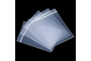 ezkart| 100x Strong Resealable Zip Lock Bags | Ideal for Sweet Bags, Jewellery and Medicine (100, 3.5 x 4.5 Inch)