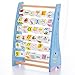 Produktbild QXMEI Spielzeug Trojanisches Pferd Weisheit Englisch Pinyin Lernen Rechen Rack Baby Kind Spielzeug Frühe Bildung Puzzle Erkenntnis Paar Spielzeug,Blue