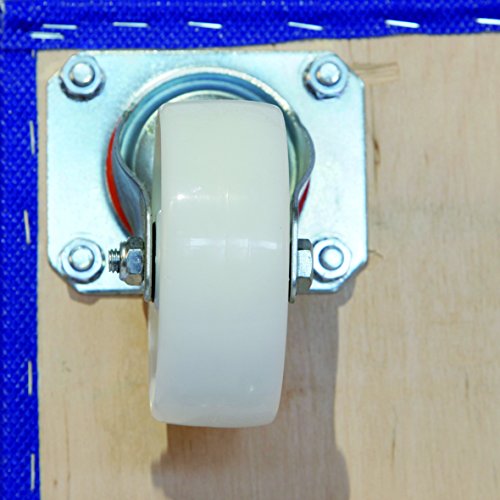 Möbelroller 350 x 590 mm, 4-fach Verschraubung der 360° Lenkrollen, belastbar bis 500 kg, Antirutschbelag, 2 Stück - 2