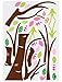 Fungoo large colorful tree & jungle animals wall sticker nursery bedroom wall art decor Elephant/Monkeys/Giraffe/Loin/Owls/zebra Kids room removable decal baby bedroom wall art
