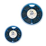 Schrotblei Sortiment 2 x 120 g grob mittel Angelblei Set...